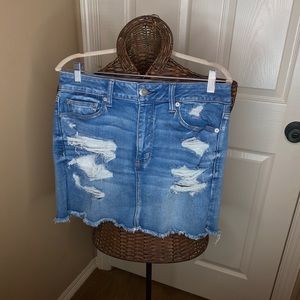 american eagle jean skirt